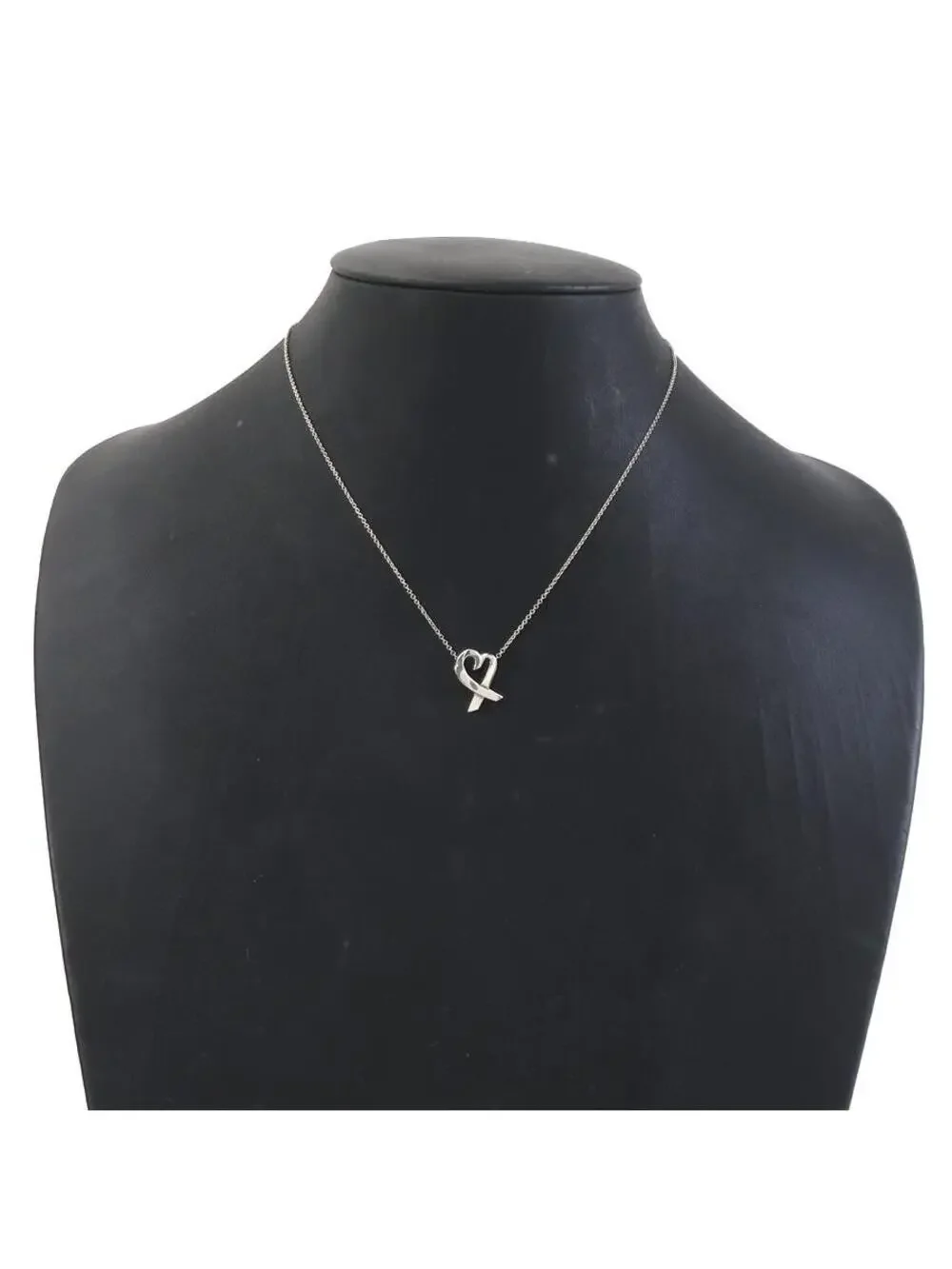 Auth Tiffany&Co. Loving Heart Necklace #300093T14B